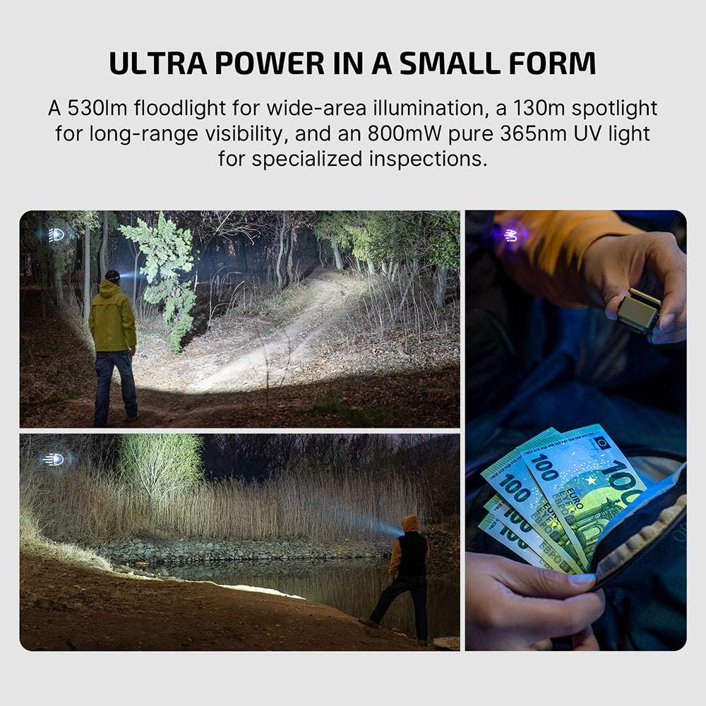 Olight Oclip Ultra | 3-i-1 clip-on EDC lygte | 530 lm