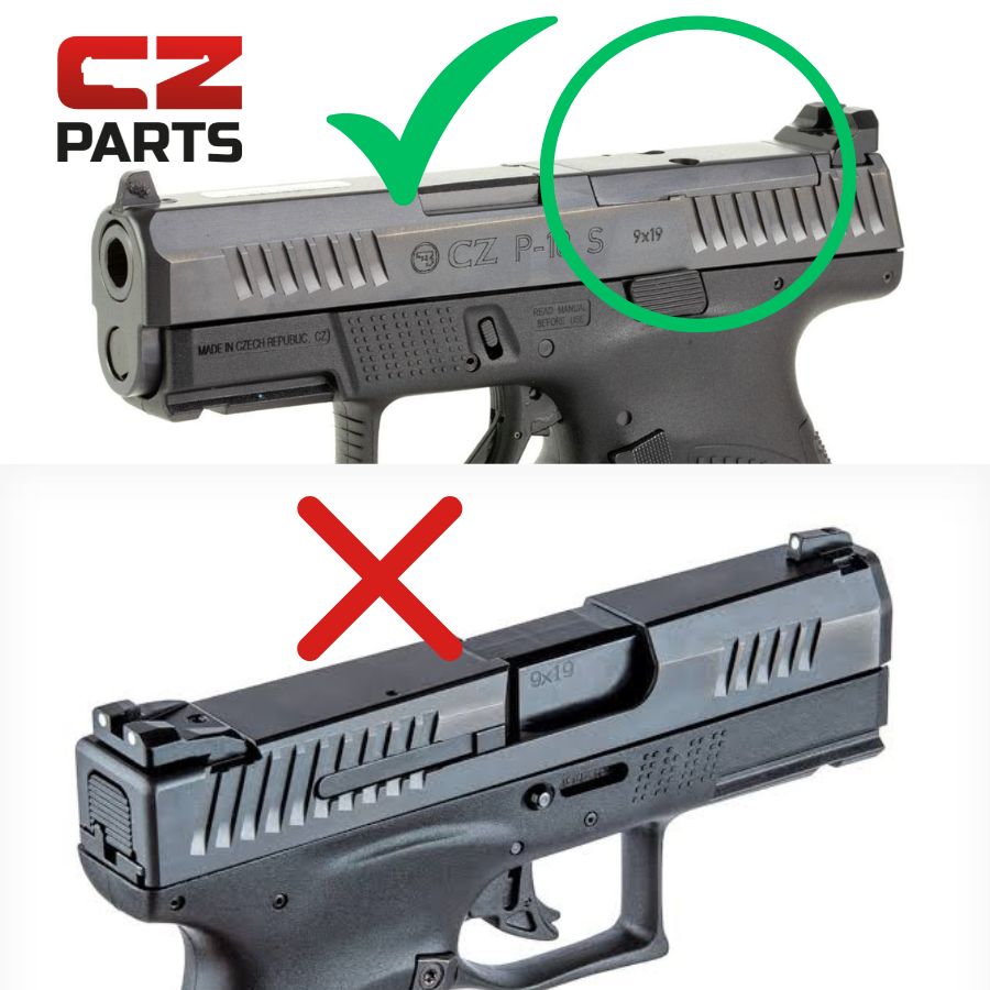 CZ P-10 OR adapterplade | Shield RMSc & Holosun K-series footprint 