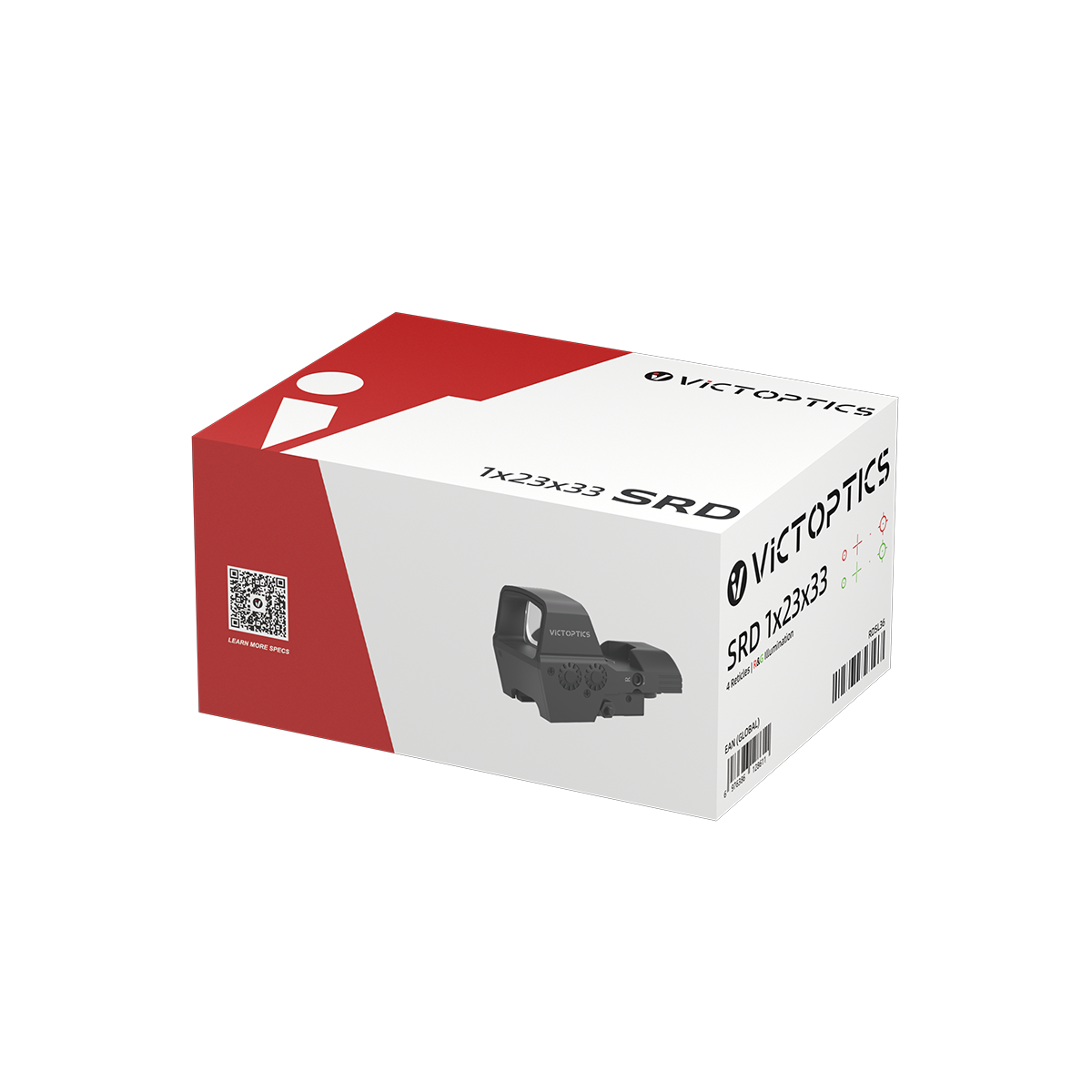VictOptics SRD 1x23x33 Four-Reticle rødpunktsigte